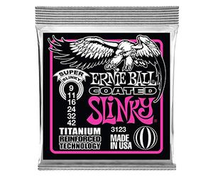 Con revestimiento de Ernie Ball Super Slinky cuerdas con Technolgy de titanio