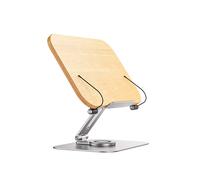 (Con rotación) Soporte para computadora portátil girado a 360 Soporte para libro de letras para MacBook