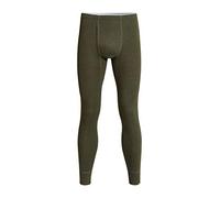 con-ta Pantalones largos térmicos con abertura, calzoncillos largos para hombre, ropa interior cálida de algodón natural, ropa interior para hombre, tallas 4/S - 10/4XL, verde oliva jaspeado, 3XL