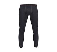 con-ta Pantalones largos térmicos con abertura, calzoncillos largos para hombre, ropa interior cálida de algodón natural, ropa interior para hombre, tallas 4/S - 10/4XL, Negro Mezcla, L