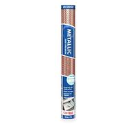 Con-Tact Brand Revestimiento Antideslizante para encimera, cajón y Estante, Tela, Cobre, 18 Pulgadas x 4 pies