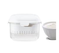 Con tapa reutilizable, filtración a presión, colador de malla fina, cocina preparada para caseros | Para leche de soja, bayas, de fruta, café, té