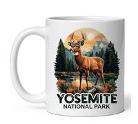 Con textura Taza de té Parque Nacional Yosemite California Original Taza de motivo musical 330ML para Regalo de cumpleaños,Momentos de relax,Regalo de fin de curso,Sala de estar