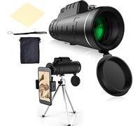 con trípode para teléfono Inteligente y Clip para observación de Aves, Caza, Senderismo, Acampada, Turismo, telescopio monocular con Zoom superteleobjetivo, telescopio monocular de 40 × 60 con ta
