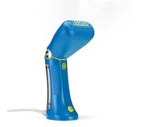 Conair GSC24BLE Plancha de vapor vertical Power Steam, Compacta y ligera, Ideal para viajar, Elimina el 99,9% de las bacterías, Calentamiento rápido, Potencia de 1100 W, Color Azul