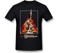 Conan The Barbarian Fashion Awesome Streetwear Unisex 100% Cotton Short-Sleeve T-Shirts Black L