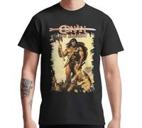 Conan The Barbarian T-Shirt Cotton Men's tee All Size S To 3XL Black 3XL