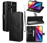CONAPIKA Funda con tapa para DOOGEE Note 56/56 Pro/Note 56 Plus, funda de piel tipo cartera con interior de TPU delgado, [soporte] + [ranuras para tarjetas] y correa de muñeca, cubierta magnética