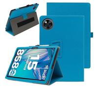 CONAPIKA Funda para DOOGEE U11/U11 Pro de 11 pulgadas, con correa de muñeca, soporte para lápices, función atril, plegable, a prueba de golpes, anticaídas, antiarañazos, cobertura completa, color azul