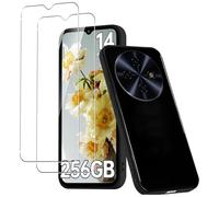 CONAPIKA Funda para OUKITEL C5 con 2 protectores de pantalla de vidrio templado, TPU flexible y suave al tacto, ultrafina, antiarañazos, a prueba de golpes, funda protectora de silicona, color negro