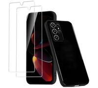 CONAPIKA Funda para OUKITEL C61/C61 Pro con 2 protectores de pantalla de vidrio templado, TPU flexible suave al tacto, ultrafina, antiarañazos, a prueba de golpes, funda protectora de silicona, color