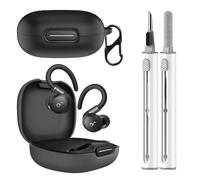 CONAPIKA Funda protectora de silicona para Anker Soundcore Sport X20 con bolígrafo de limpieza, ultrafina, suave y flexible, a prueba de golpes, lavable, anticaídas, antipérdida, con mosquetón, color