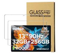 CONAPIKA Paquete de 2 protectores de pantalla de vidrio templado para DOOGEE U13 de 13 pulgadas, transparente HD, dureza 9H, antiarañazos, inastillable, sin burbujas, sensibilidad táctil, antihuellas