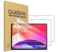 CONAPIKA Paquete de 2 protectores de pantalla para TCL Tab A1 Plus de 12.2 pulgadas, transparente HD, dureza 9H, antiarañazos, inastillable, sin burbujas, sensibilidad táctil, antihuellas, vidrio