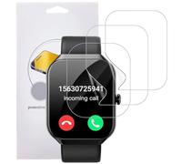 CONAPIKA Protector de pantalla para reloj inteligente Motast P99 para hombres y mujeres de 1.97 pulgadas, paquete de 3 películas de TPU suaves transparentes, transparentes, antiarañazos, sin burbujas