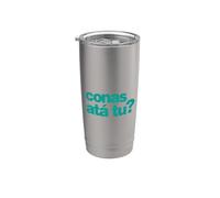 Conas atá tu? ¿Cómo estás? como Gaeilge - Irlandés - Verde Vaso térmico de acero inoxidable de doble pared