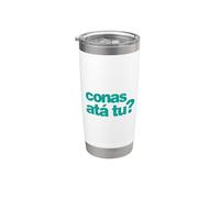 Conas atá tu? ¿Cómo estás? como Gaeilge - Irlandés - Verde Vaso térmico de acero inoxidable de doble pared