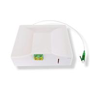CONBIC FTTH ZIEHBOX - Cable de fibra óptica preconfeccionado en caja de conexiones, LC/APC 8°, transparente, cable de conexión OS2, 0,9 mm de diámetro, 9/125 μm, fibra óptica FTTH, G.657.B3 (50 m)