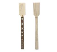 Conboxus Big Head - Cuello de guitarra de repuesto de 22 trastes de 30 pulgadas, mástil de arce premium con diapasón de palisandro, mano derecha, perno en el talón (cuadrado blanco)