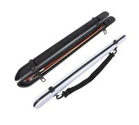 Conboxus Estuche para violín y violonchelo 4/4 portátil duro de fibra de carbono con correa para el hombro para 2 arcos. Interior de felpa gruesa a prueba de golpes de espuma (blanco)