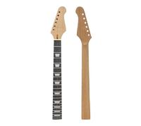 Conboxus Repuesto de cuello de guitarra eléctrica de caoba, 22 trastes, diapasón de palisandro de 64,8 cm, incrustaciones de maceta blanca, perno en el talón