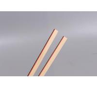 Conboxus Tira de madera para encuadernación de guitarra (840 x 6 x 1,5 mm), accesorios de incrustación de 25 unidades, apto para encuadernación corporal, reparación de guitarra (169)