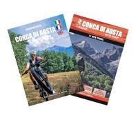 Conca di Aosta in mountain bike. Carta dei sentieri 1:25000. Con guida ai percorsi. Ediz. multilingue. Con Carta geografica ripiegata