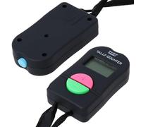 Concat de dedo digital contraelectrónica con pantalla LCD | Clicker electrónico del contador de mano con cinta, clicker de mano para orar, marcar, pesca, contador manual mecánico, num