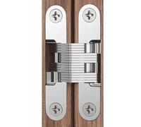 Concealed Cross Door Hinges - 180 Degree Heavy Duty Zinc Alloy Invisible Hardware, Hidden Wood Door Hinge & Secret Doors Hardware for Interior Home Bookcase, Bedroom Cupboard & Bathroom