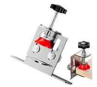 Concealed Hinge Jig - 10cm Adjustable Clamp | Metal Precision Positioner Template, Heavy-Duty Drilling Locator Guide Perfect For Cabinet Door Installation Home Kitchen Garage Renovation Carpentry