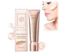 Concealer Liquid Foundation,Lightweight Water-Based Tinted Serum with Foundation-Like Coverage,Cover Under-Eye Circles,Blemishes & Skin Discoloration - 1 fl. oz. (Wheat, 1)