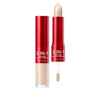 Concealer Stick Cover, Eye Corrector Makeup, Portable Size for Cosmetic, Reliable Detail Feature, Household Utility Category, Double Ended Natural Makeup for Women Girls Offices Beach Holiday