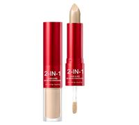 Concealer Stick Cover, Eye Corrector Makeup, Portable Size for Cosmetic, Reliable Detail Feature, Household Utility Category, Double Ended Natural Makeup for Women Girls Offices Beach Holiday