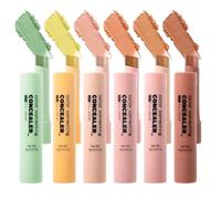 Concealer Stick, Multi-Use Corrector Pencil, 2.1cm/0.82in 14.6cm/5.74inch Lightweight Long-Lasting Formula, Natural Finish Neutralizer 6 Colors, for Blemish Coverage Makeup Routine