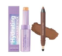 Concealer Stick & Shadow Liner Makeup Combo, Hydrating Concealer Stick, 2-in-1 Eyeliner & Eyeshadow, Waterproof, Natural Coverage & Instant Glow for Daily & Night Looks (Style E)