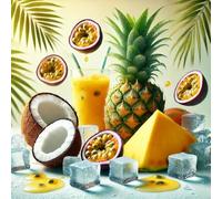 Concentrado aromático de mango, piña y coco helado Icy Tropical Burst - Vegano - Sasami - 10ml