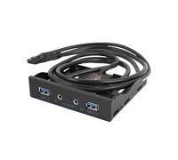 Concentrador de 3,5 Pulgadas de 20 Pines A 2 Puertos USB 3.0 + Panel Frontal de Expansión de Disquete para PC con para HD