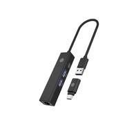 Concentrador de 4 Puertos IcyBox con Conector USB 3.2 Gen 1 Type-A o Type-C®