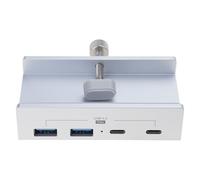 Concentrador de abrazadera de aleación de aluminio tipo C, adaptador divisor USB de 5 Gbps, velocidad de transmisión rápida para teclados, PC, concentrador USB