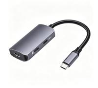 Concentrador de adaptadores para Gafas AR USB-C, Salida vídeo 4K@60Hz 100W | Carga de concentrador divisor USB C para XREAL RayNeo XR One, Compatible con teléfonos portátiles Deck ROG Ally