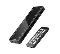 Concentrador de administración de ventiladores para PC Gaming 10 ARGB y PWM, controlador PWM de potencia directa y control remoto incluido