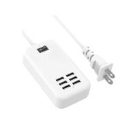 Concentrador de cargador USB con puertos de alta calidad, cargador multipuerto con interruptor de encendido/apagado para dispositivos universales,