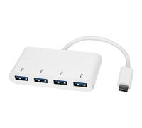 Concentrador de interfaz USB 3.0 HB30C4ABW (3.1 Gen 1) Tipo-C 5000 Mbit/s Blanco - STARTECH
