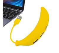 Concentrador De Puerto USB para Computadora Portátil - Divisor De Concentrador De 4 Puertos USB 2.0 | Concentradorr Expansor En Forma De Plátano | Mecanografíe Los Accesorios De Computadora D