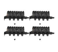 Concentrador de ventilador de 8 canales para PC, controlador de velocidad de refrigeración de 4 perillas para carcasa de CPU, 4 unidades