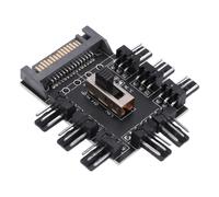 Concentrador De Ventilador De Enfriamiento Enfriador Divisor De Múltiples Vías Pc Computadora 1 A 8 3Pin 12V Adaptador De Pcb Enchufe De Potencia