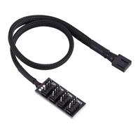 Concentrador de ventilador PWM para fuente de alimentación de ventilador interno de PC, adaptador divisor de ventilador de refrigeración de CPU de