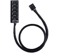Concentrador de ventilador PWM para fuente de alimentación de ventilador interno de PC, adaptador divisor de ventilador de refrigeración de CPU de