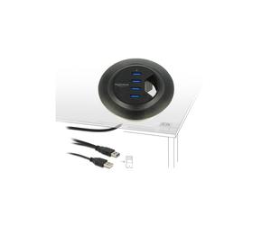 Concentrador DeLock - 4 x SuperSpeed USB 3.0 - Negro