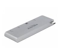 Concentrador DeLock 64078 USB-C 3 Puertos Power Delivery 100W y Lector SD/MicroSD